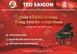 tưng bừng khai trương trung tâm kỹ thuật piano TEDSAIGON