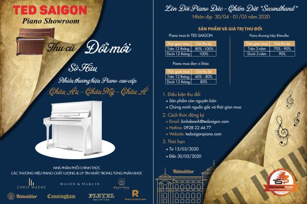 Lên đời piano Đức - Chấm dứt Seconhand