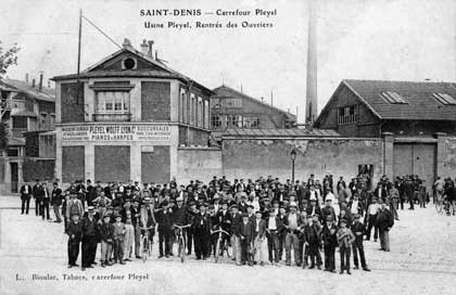 Hình ảnh nhà máy sản xuất Piano Pleyel huyên thoại từ thế kỷ 19 tại Saint-Denis, vùng đô thị Paris, Pháp