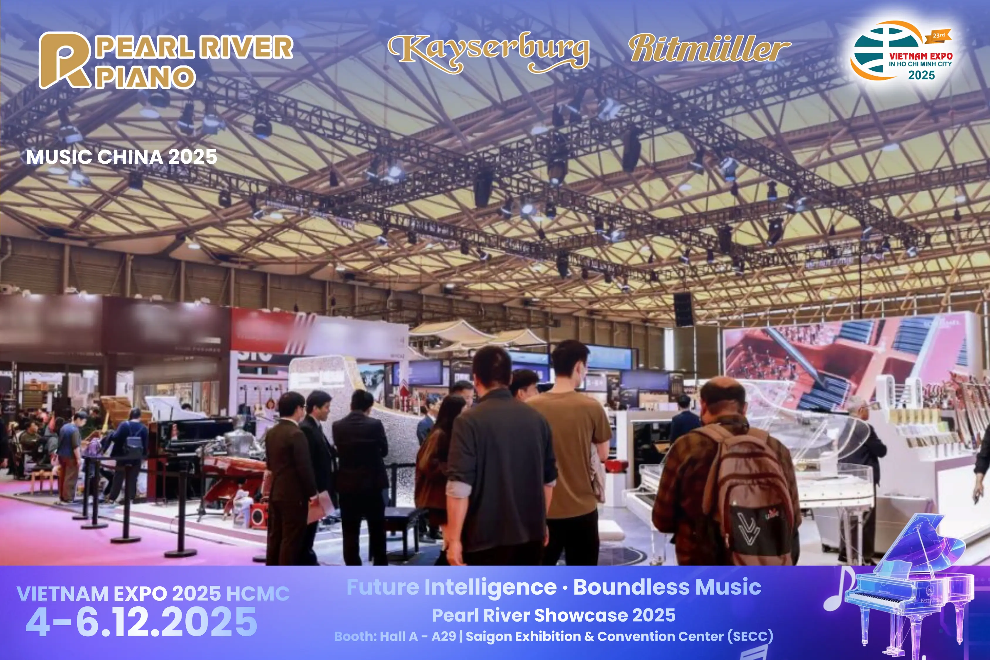 Vừa qua, Pearl River Piano Group giới thiệu loạt sản phẩm piano công nghệ mới tại Music China 2025, thu hút đông đảo chuyên gia và người yêu nhạc