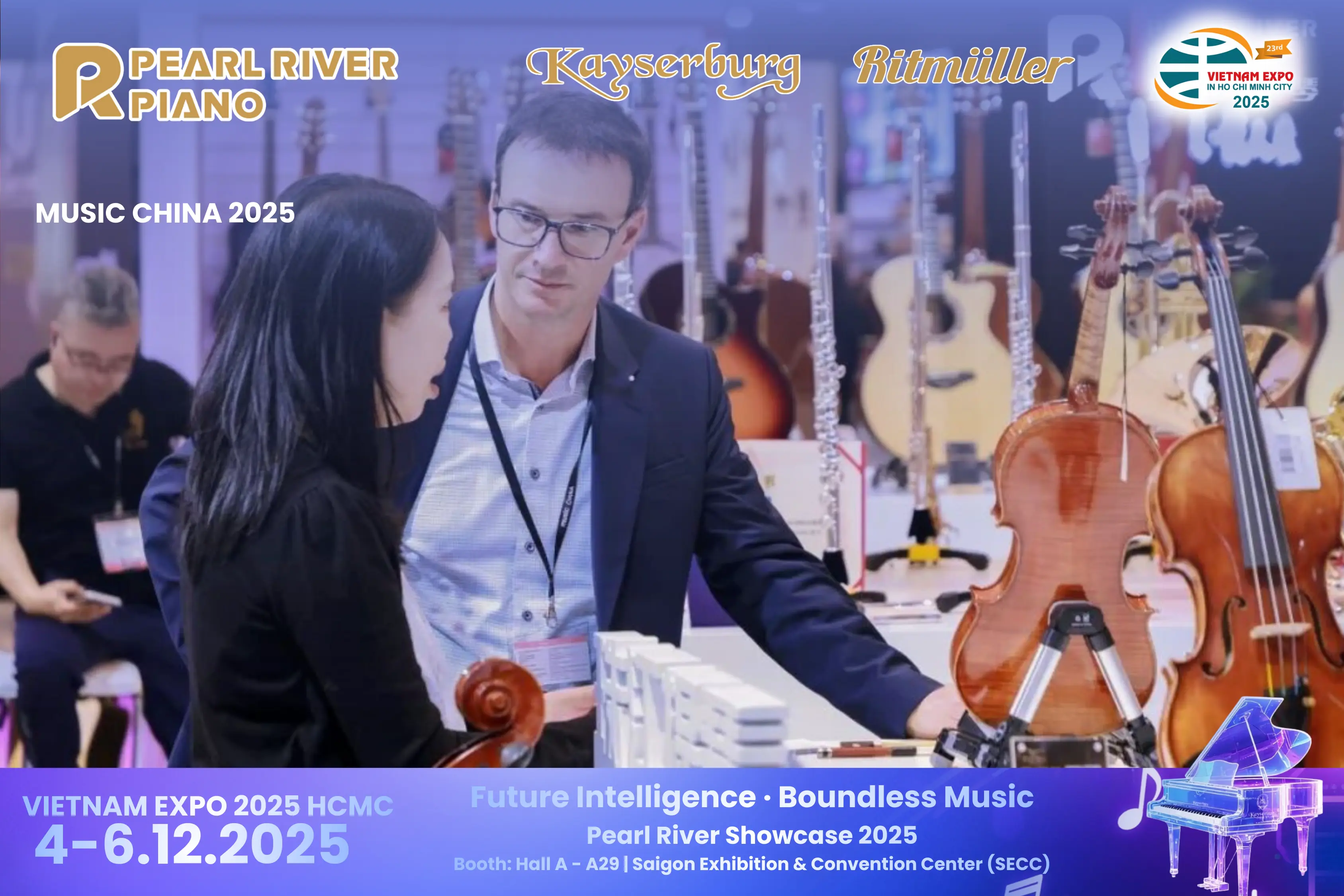 THÁNG 12 NÀY! PEARL RIVER PIANO GROUP CÙNG TED SAIGON SẼ CÓ MẶT TẠI VIETNAM EXPO HCMC 2025 — TRIỂN LÃM THƯƠNG MẠI QUỐC TẾ ĐƯỢC MONG CHỜ NHẤT NĂM 2025
