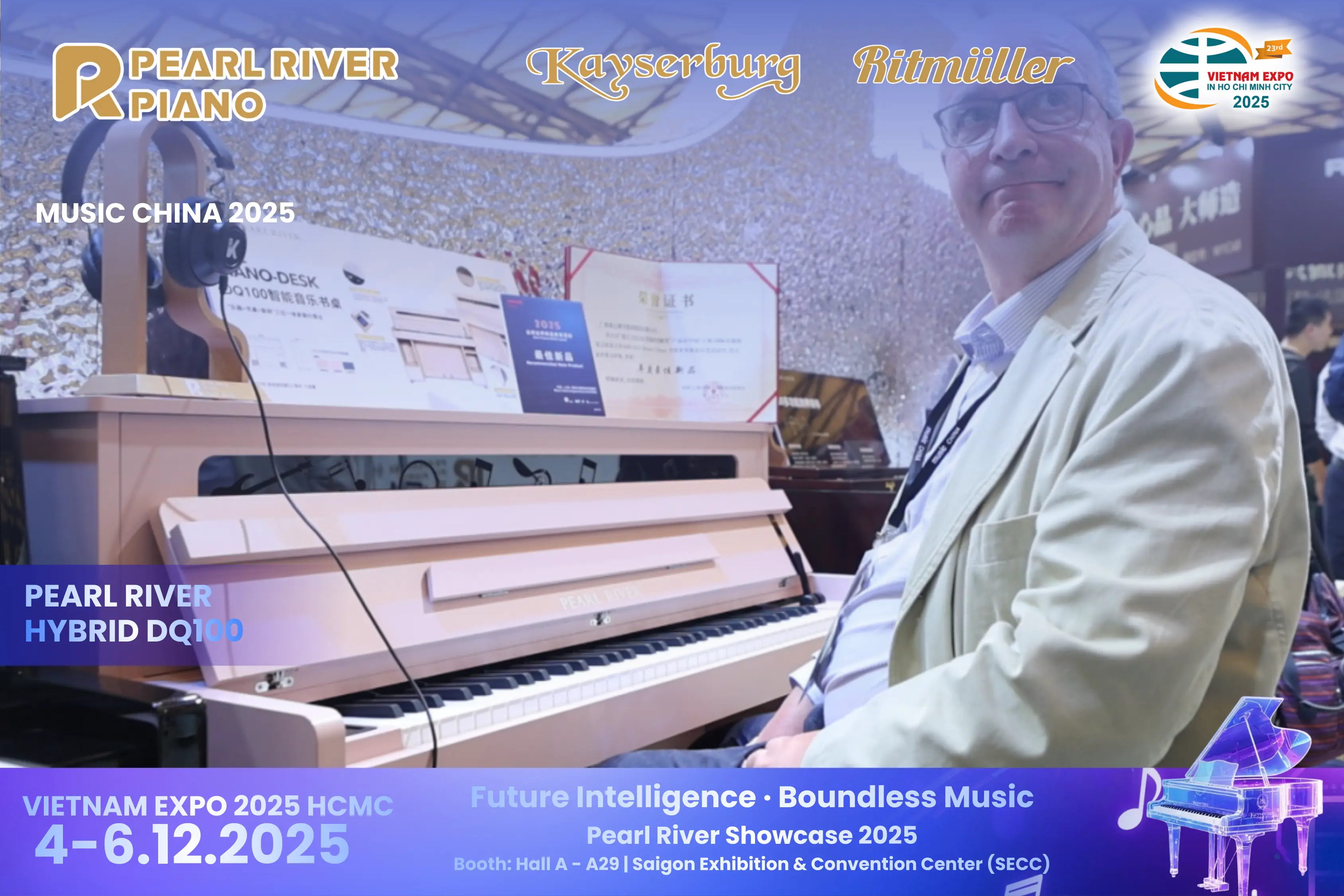 THÁNG 12 NÀY! PEARL RIVER PIANO GROUP CÙNG TED SAIGON SẼ CÓ MẶT TẠI VIETNAM EXPO HCMC 2025 — TRIỂN LÃM THƯƠNG MẠI QUỐC TẾ ĐƯỢC MONG CHỜ NHẤT NĂM 2025